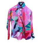 Pink Abstract Women Shirt