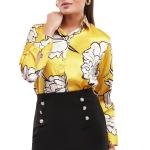 Elegant Yellow Women Shirt