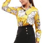 Elegant Yellow Women Shirt