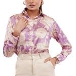 Mauve Floral Women Shirt