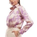 Mauve Floral Women Shirt