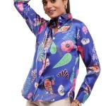 Royal Blue Women Shirt