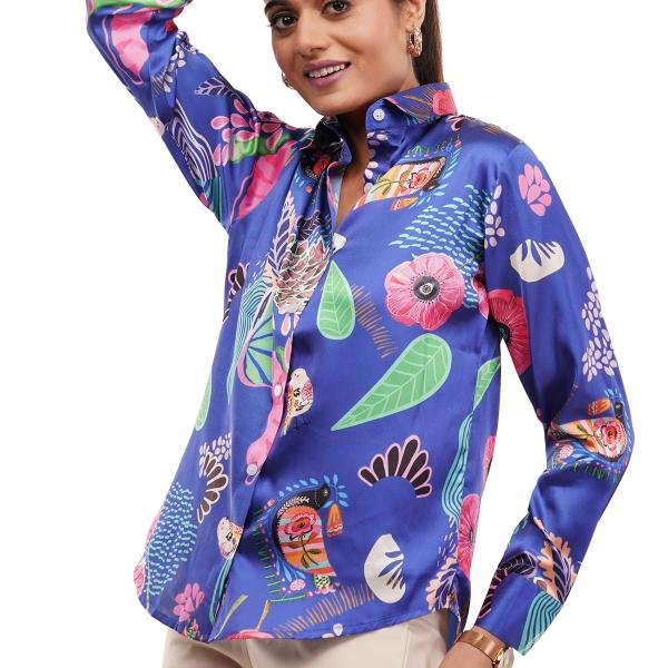 Royal Blue Women Shirt