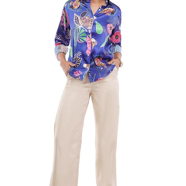 Royal Blue Women Shirt