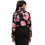 Black Floral Women Shirt